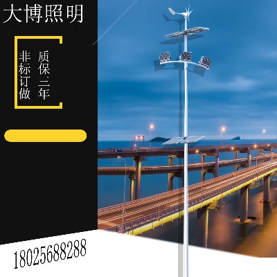 一体化LED太阳能路灯户外小区球场太阳能路灯风光互补厂家批发