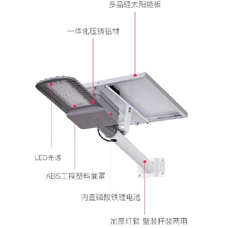 led太阳能路灯飞鹰款太阳能灯市政亮化照明农村工程光伏照明亮化