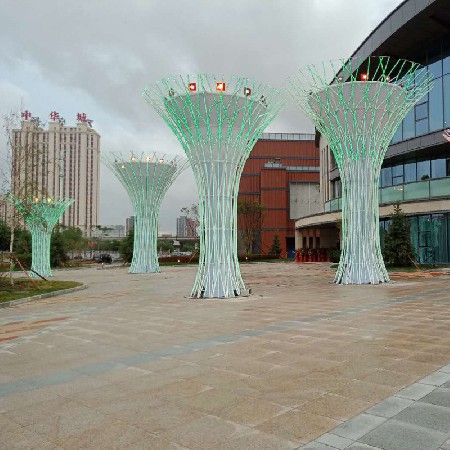 定制生命之树不锈钢大型景观灯户外装饰艺术广场小区造型景观灯