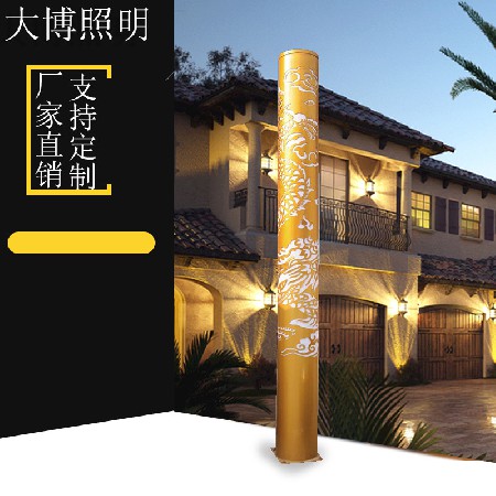led景观灯铝制雕花镂空工艺圆形景观灯广场装饰庭院灯景观灯柱